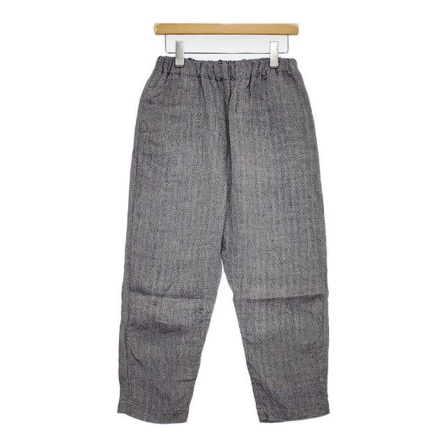 中川政七商店 麻のメランジ織パンツ リネンイージーワイド パンツ ネイビー レディース 中川政七商店 5-1016M∞