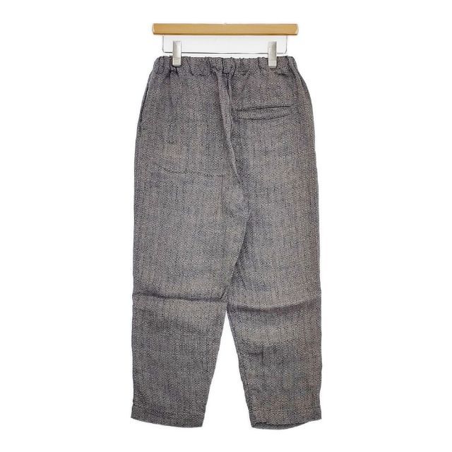 中川政七商店 麻のメランジ織パンツ リネンイージーワイド パンツ ネイビー レディース 中川政七商店 5-1016M∞