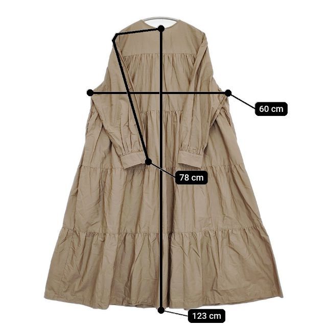 GYMPHLEX コットンティアードワンピース