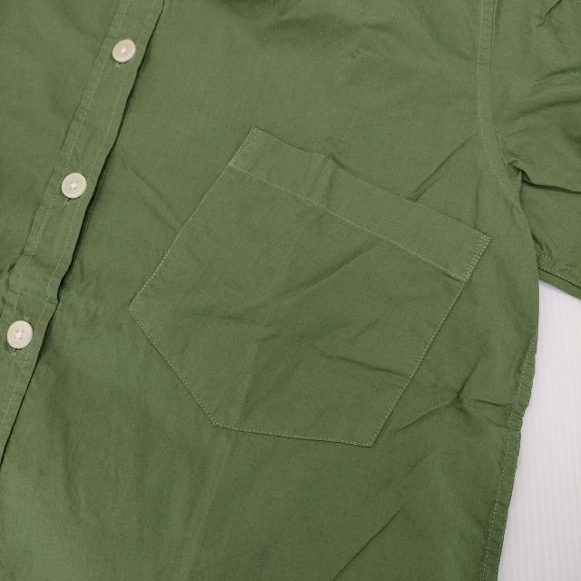 MHL. 595-153372 定価16800円 コットン 長袖シャツ グリーン