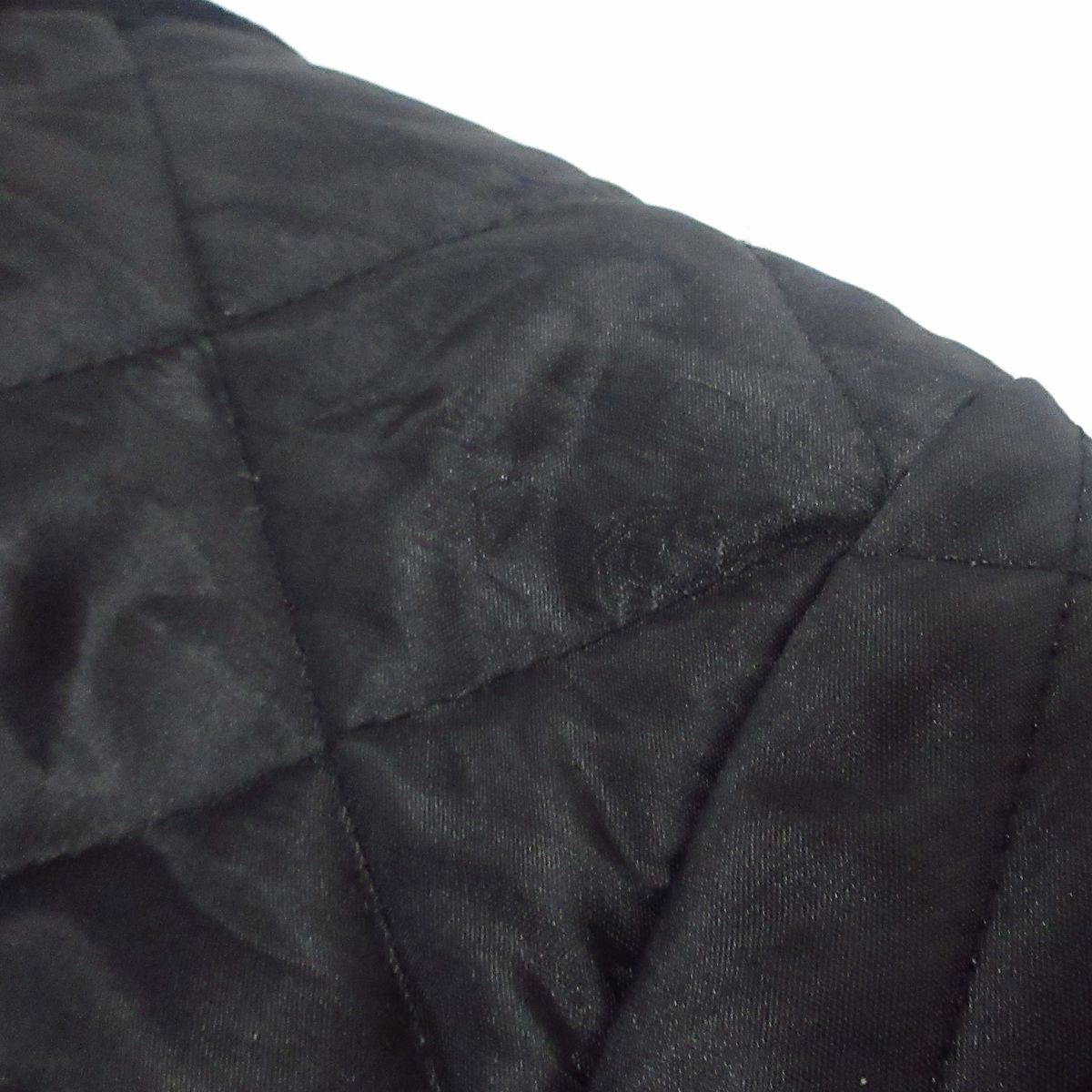 黒 長袖|キルティング|中綿|冬