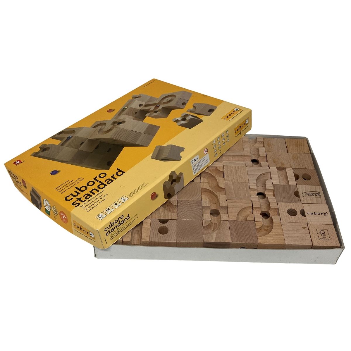 cuboro standard 木製 知育 玩具 積み木 立体 パズル キュボロ F10573078