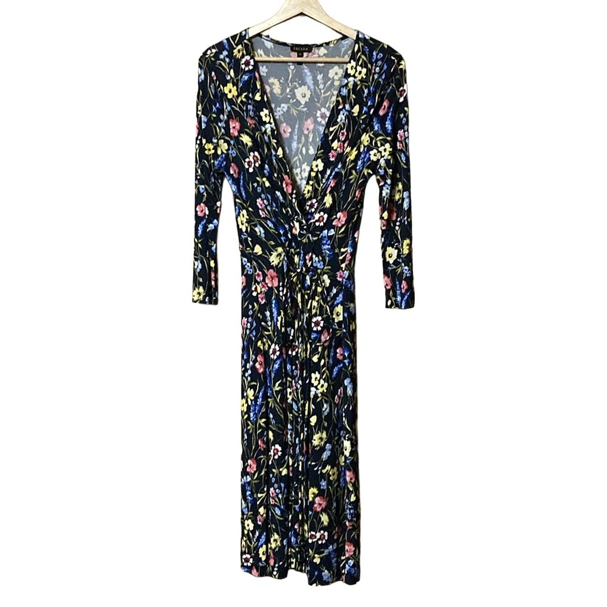 ロングワンピース エスカーダ　(ESCADA) ESCADA(エスカーダ) ワンピース サイズ36 M レディース - 黒×イエロー