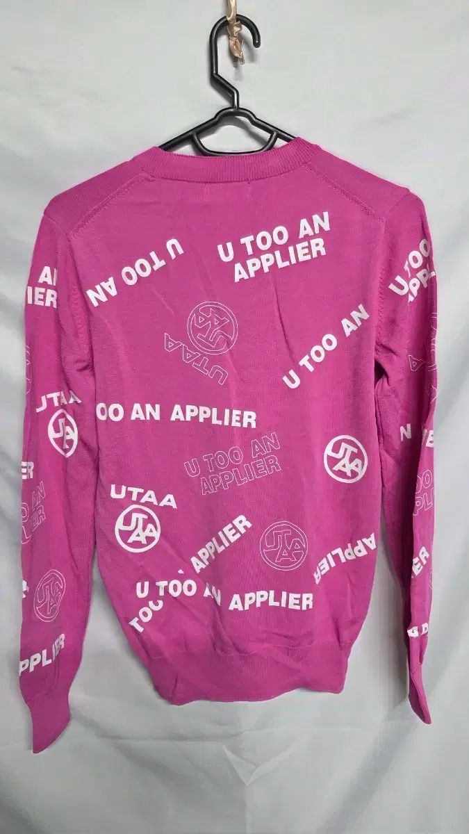 080 UTAA ピンク色 プリンティング レディース ゴルフニットTシャツ