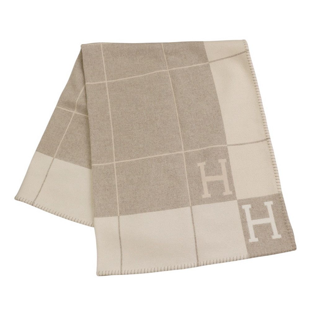 エルメス ブランケット アヴァロンIII ウール カシミヤ HERMES