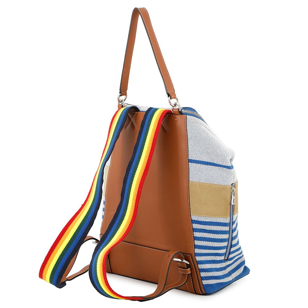 ロエベ リュック アナグラム ゴヤ キャンバス レザー 335.72.S53 LOEWE バッグ バックパック