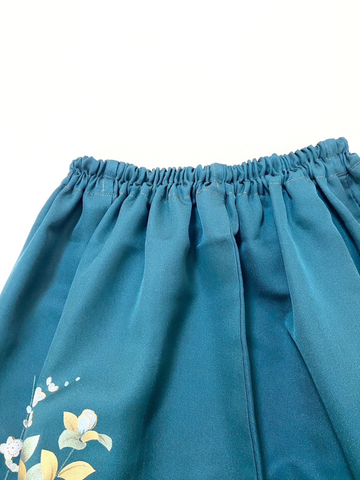 着物スカートフリーサイズ着物リメイクウエストゴムロングスカートフリーサイズ