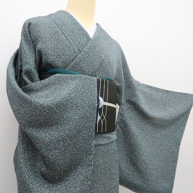  六花 RIKKA 正絹 トールサイズ 手縫い 小紋 着物 A 3736 小紋 着物