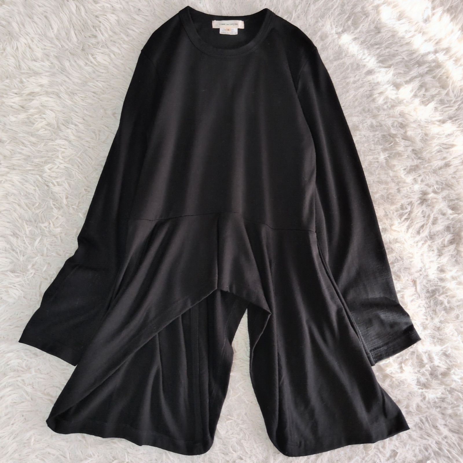 コムデギャルソン　フード付きフレアーカットソー コムデギャルソン COMME des GARCONS *フード付き半袖フレアカットソー