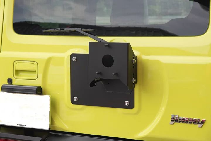 JB64 74 ジムニー ハイブリッジファースト スペアタイヤ移動ブラケット 振れ止めブッシュ付き