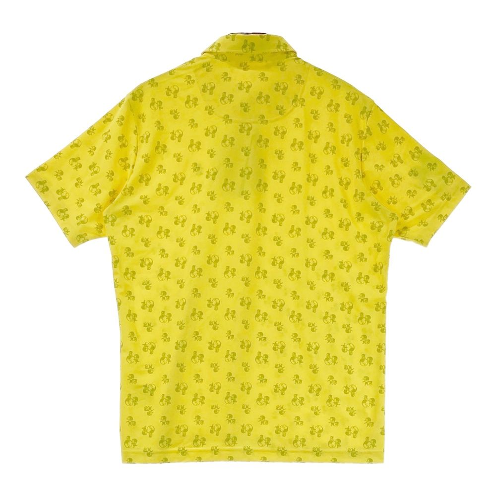 サイズ LL MUNSING WEAR マンシングウェア ペンギン刺繍 半袖ポロシャツ リトルピート柄 イエロー系 240101542369 ゴルフウェア メンズ ストスト