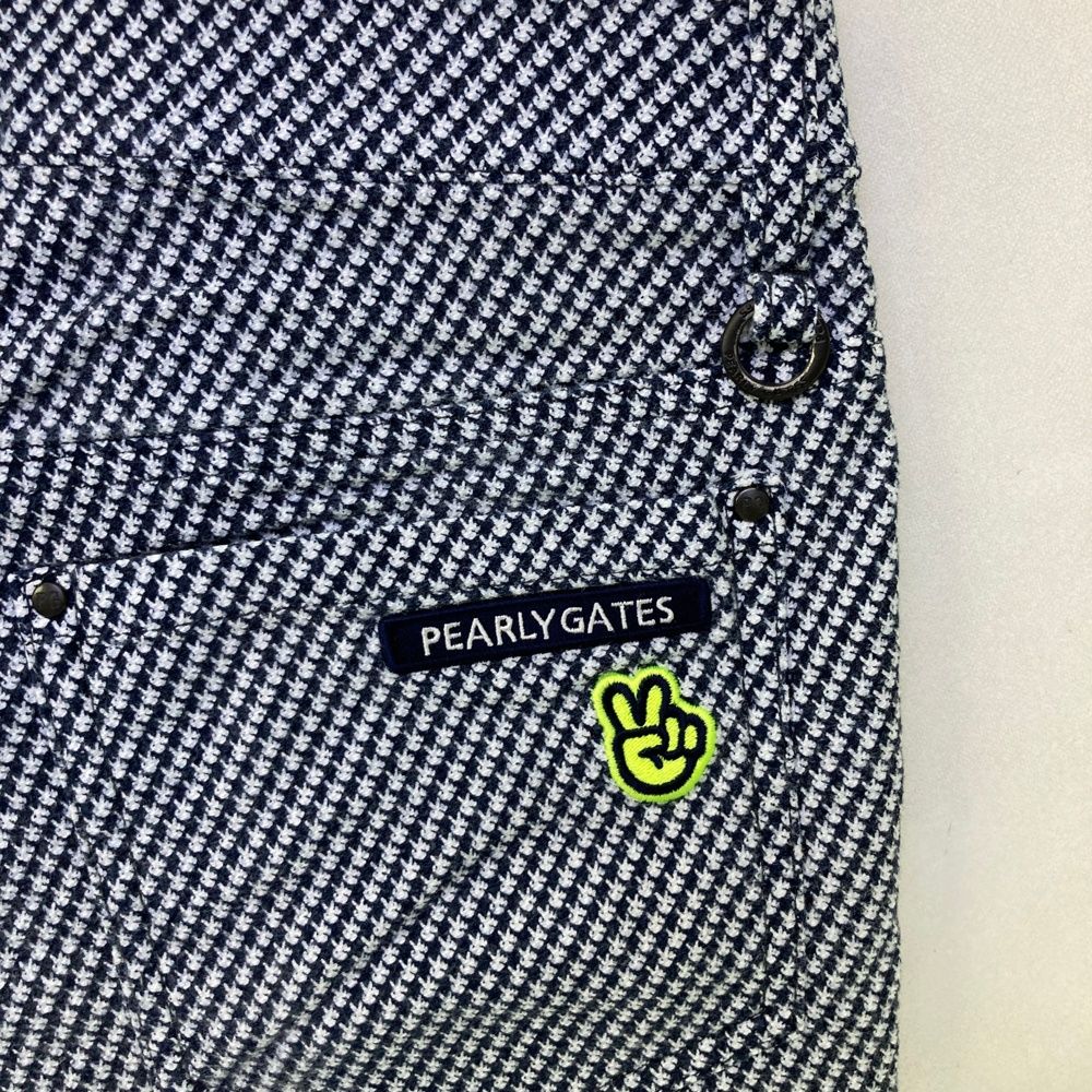 パーリーゲイツ PEARLYGATES ストレッチパンツ 千鳥格子柄 サイズ0 PEARLY GATES パーリーゲイツ 工場 ゴルフ 撥水×防風 Nyドビー 千鳥柄