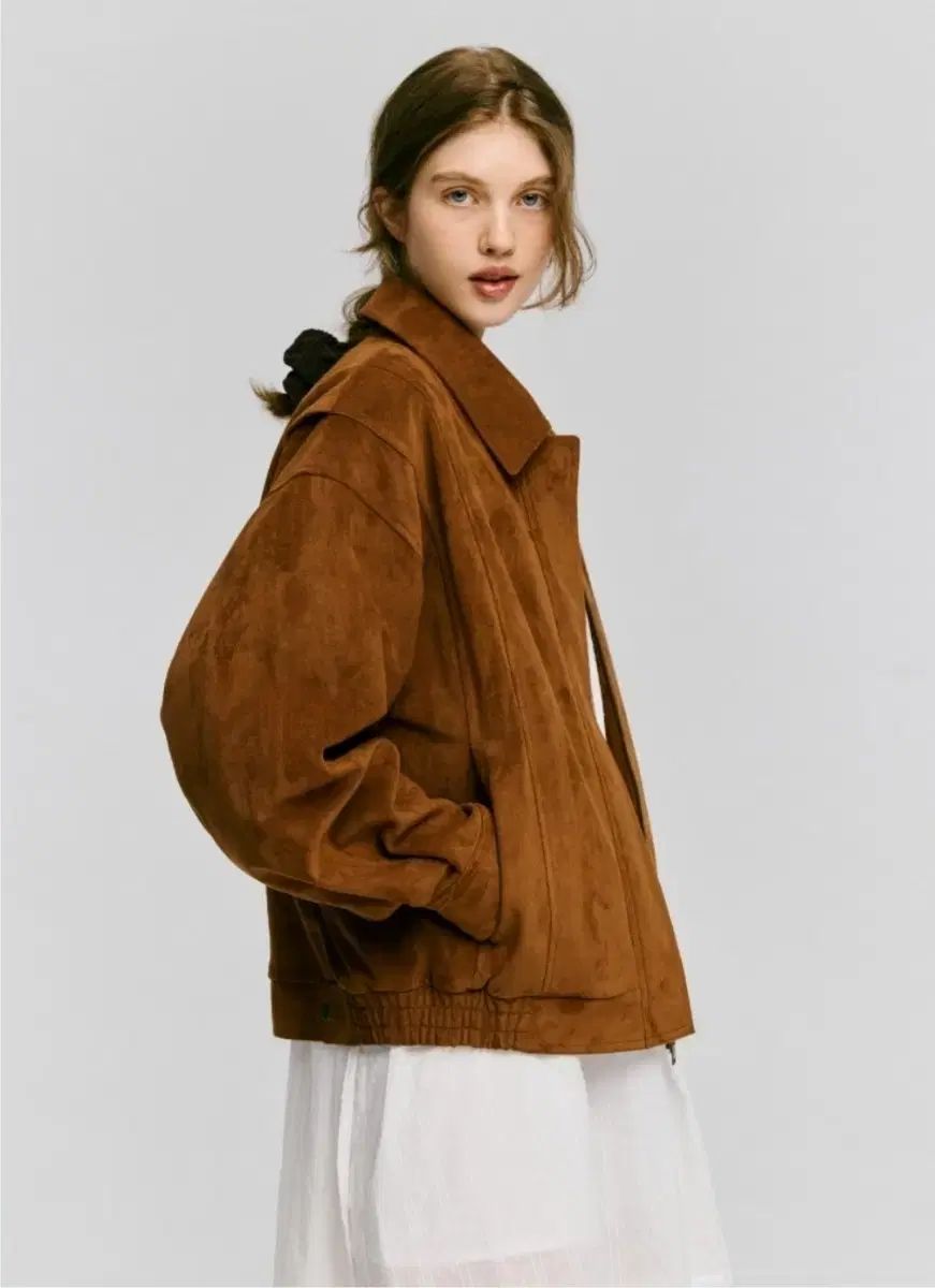 ディパウンド スウェード ルーズ ジャケット