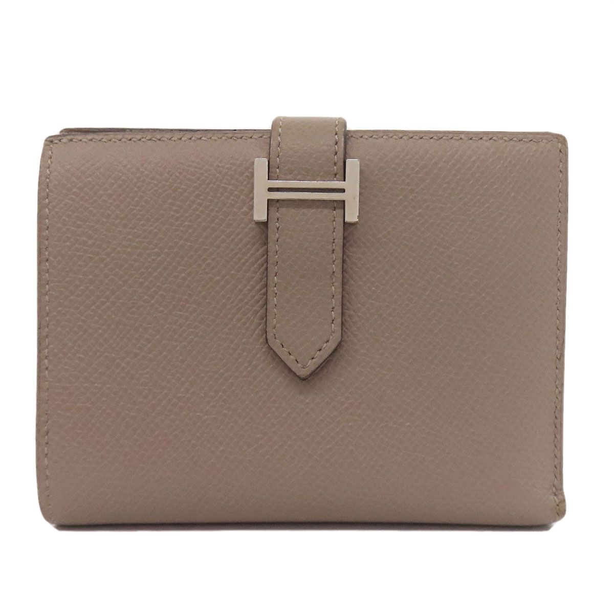 HERMES エルメス ベアンコンパクト シルバー金具 二つ折り財布 小銭入れあり エプソン レディース