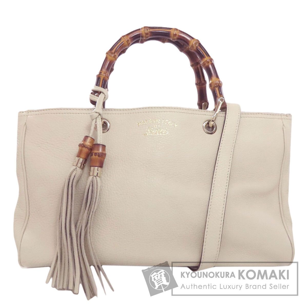 GUCCI グッチ 323660 バンブー 2WAY ハンドバッグ カーフ レディース