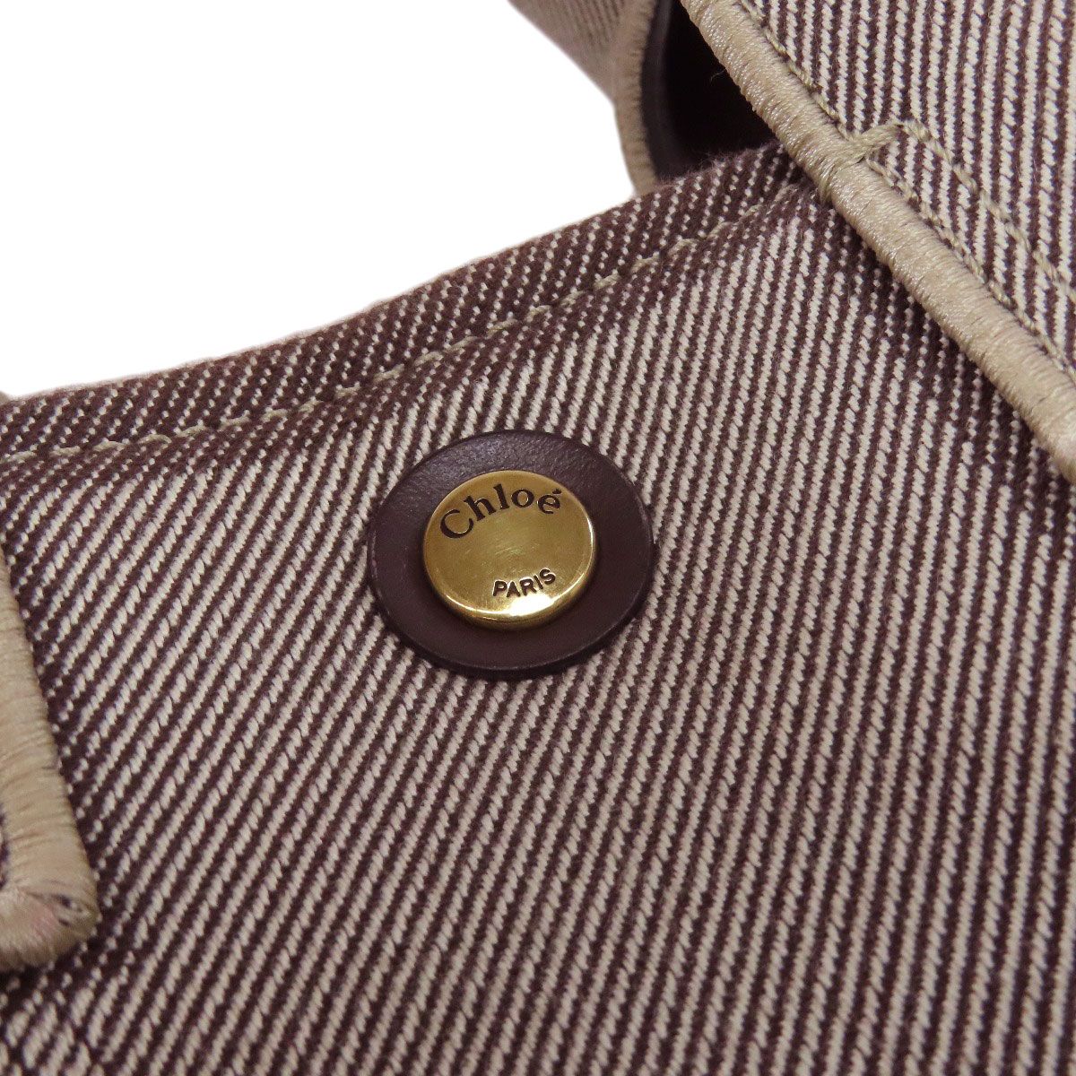 CHLOE クロエ キャリースモール ハンドバッグ キャンバス レディース DECORATOM_COM_BR