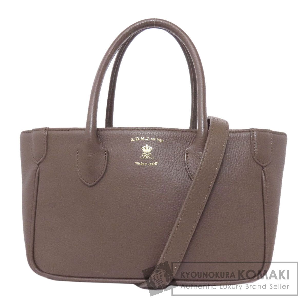 ADMJ エーディーエムジェイ 2WAY ハンドバッグ レザー レディース