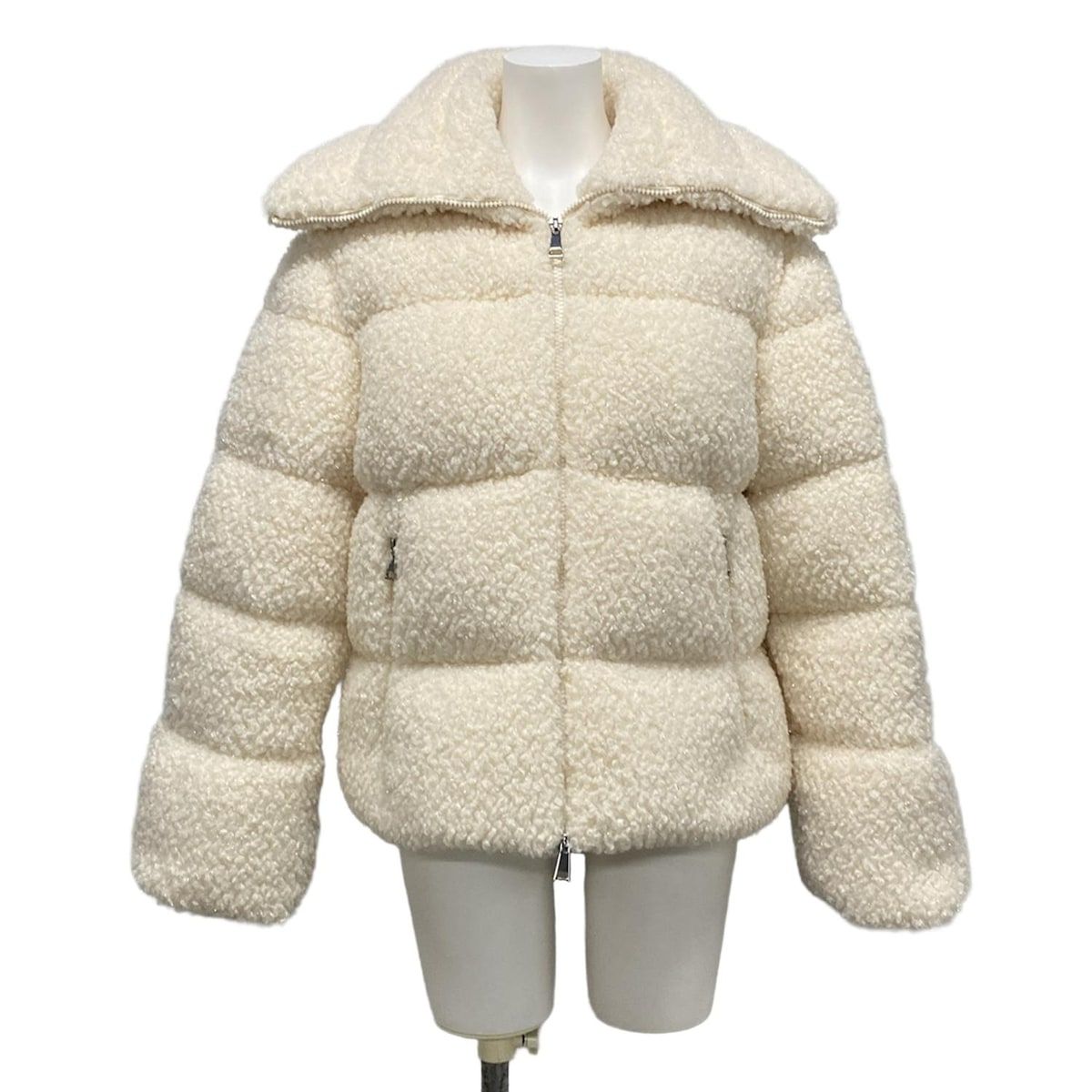 MONCLER アイボリー ダウンジャケット 00 モンクレール ダウンジャケット サイズ00 XS レディース美品 BARBOT