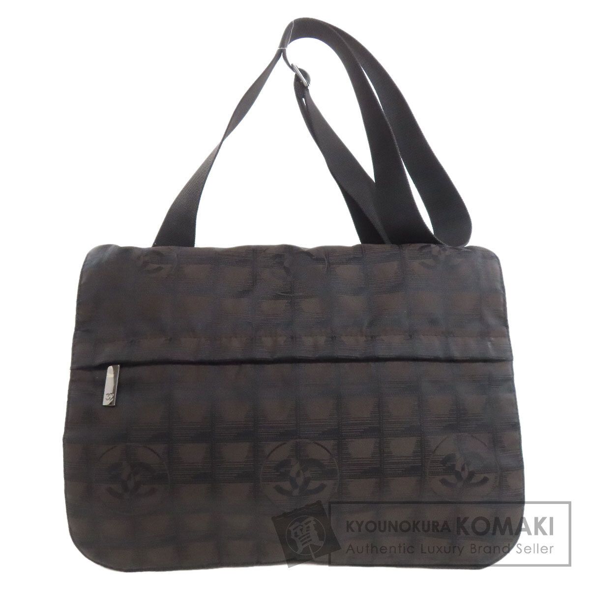 CHANEL シャネル ニュートラベルライン ショルダーバッグ ナイロンジャガード レディース