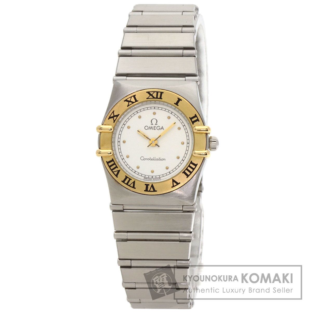 OMEGA オメガ コンステレーション フラットベゼル 腕時計 SS SS K18YG レディース