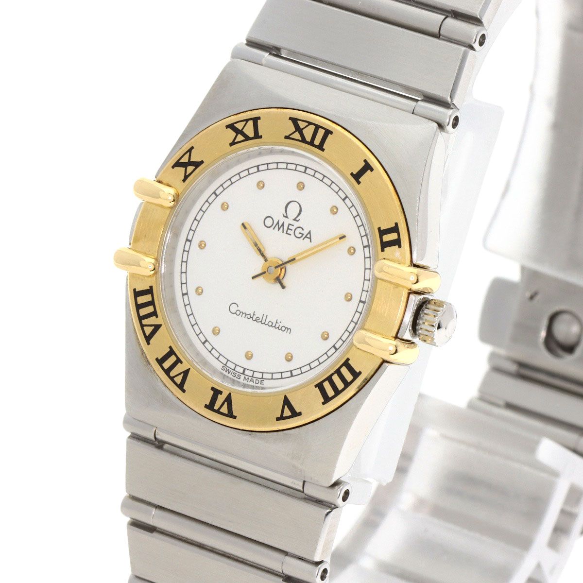 OMEGA オメガ コンステレーション フラットベゼル 腕時計 SS SS K18YG