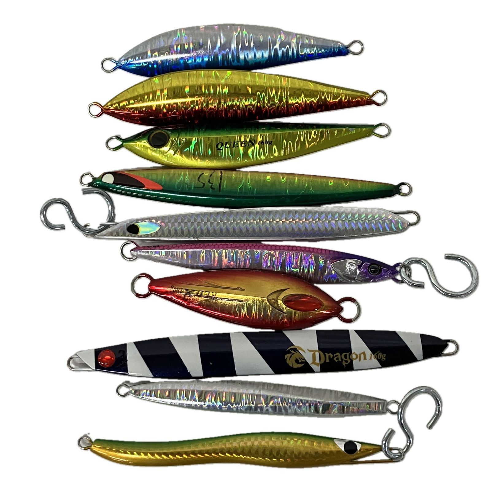 ボーズレス OCTAGON 130 Dragon 160 g クロスツーQUEEN ほか 計33点セット メタルジグ ルアー 釣具