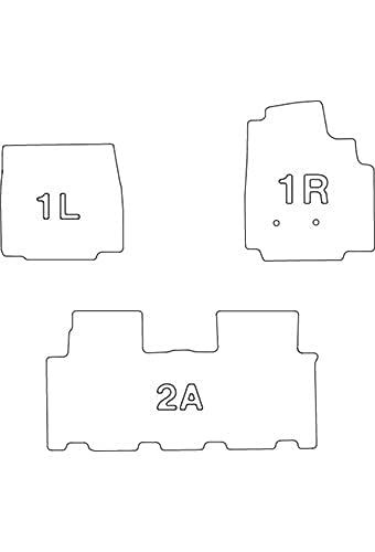 クラッツィオ Clazzio フロアマット 立体タイプ 1台分セット N-VAN JJ1 H30 2018 7 NEWラバータイプ ブラック EH-2050 5EEHB2050K