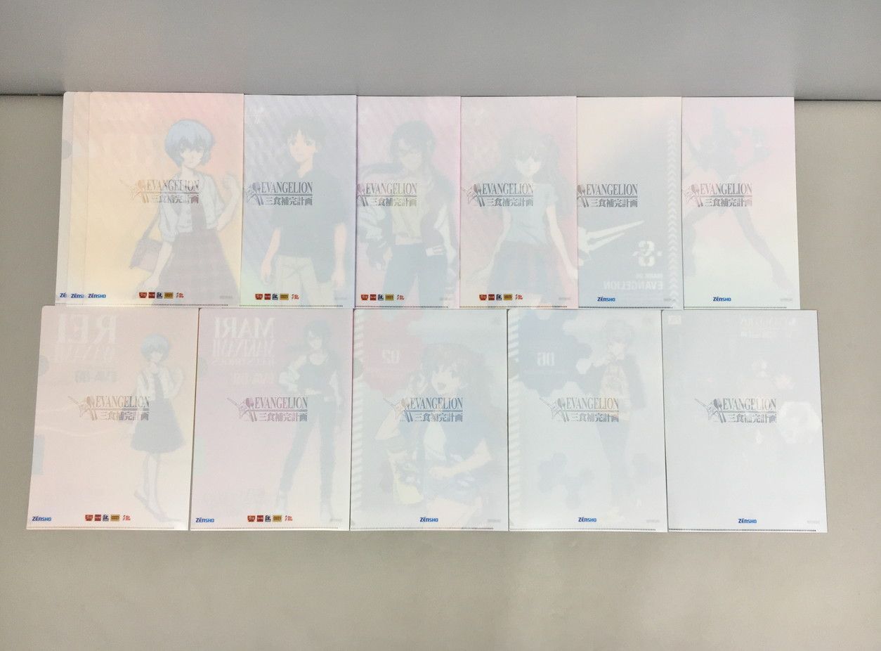 オリジナルクリアファイル15枚まとめセット 新世紀エヴァンゲリオン 三