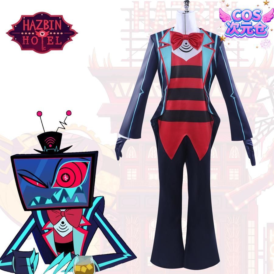 霧都 ウードゥ ヘルーバーホテル チャーリー モーニングスター コスプレ衣装 ヴォックス フルセット ハロウィン 仮装 キャラクター服