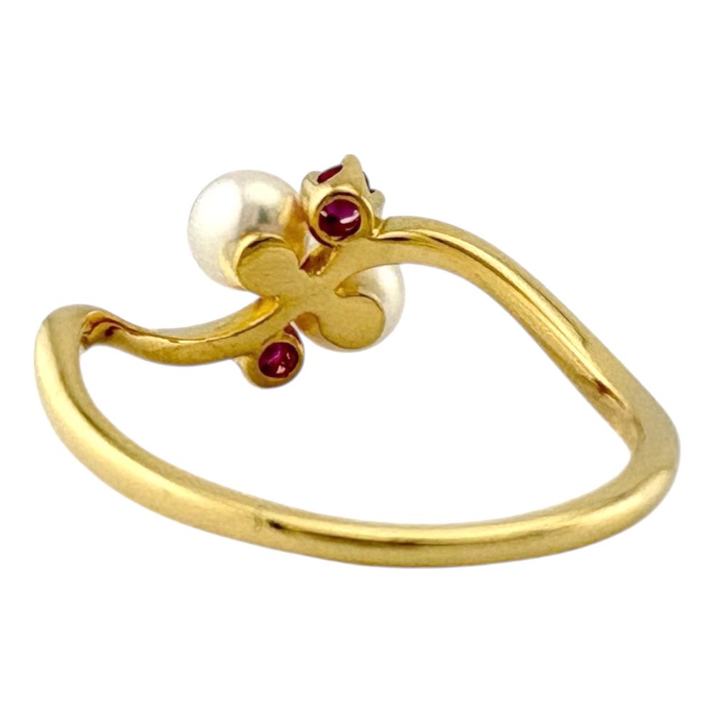 リング 指輪 10号 18金 K18イエローゴールド パール レディース FORTGASGNV_COM_BR