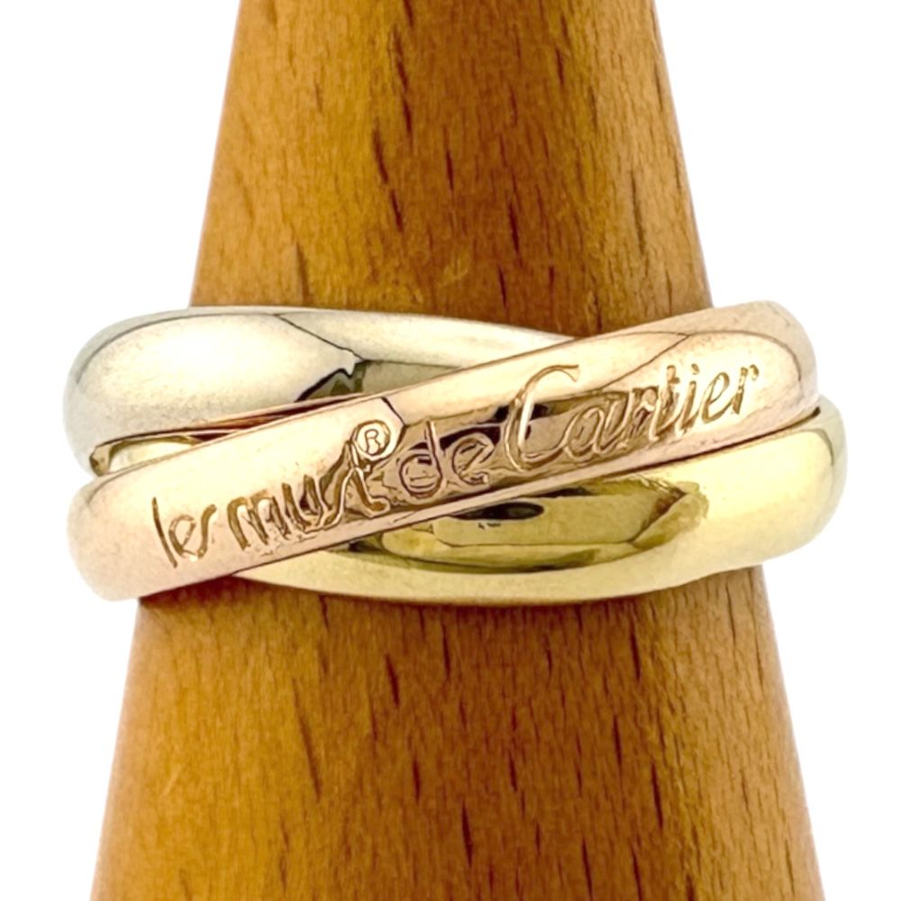 カルティエ トリニティ リング 指輪 11号 18金 K18イエローゴールド レディース CARTIER カルティエ