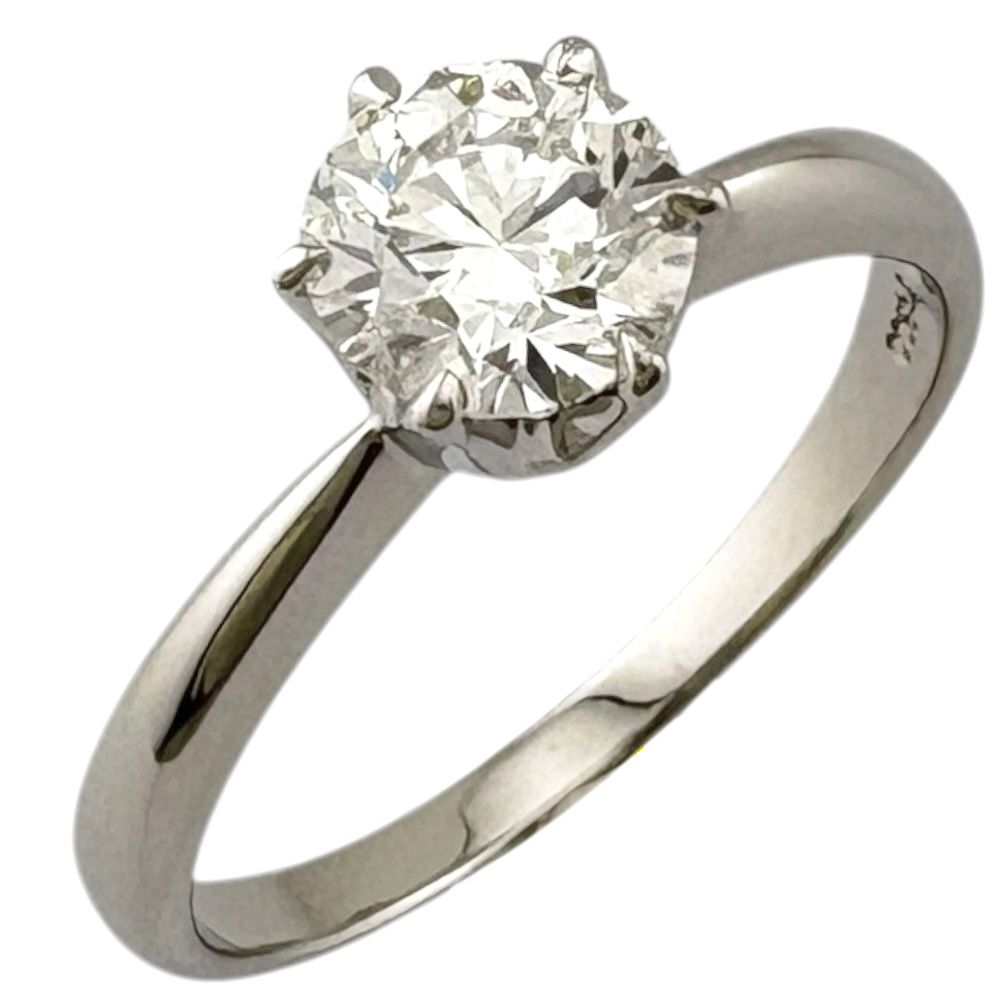 Pt900 指輪 ダイヤモンド1ct 17号 5、1g レディース 中古 リング 指輪 17.5号 Pt900プラチナ ダイヤモンド レディース 中古