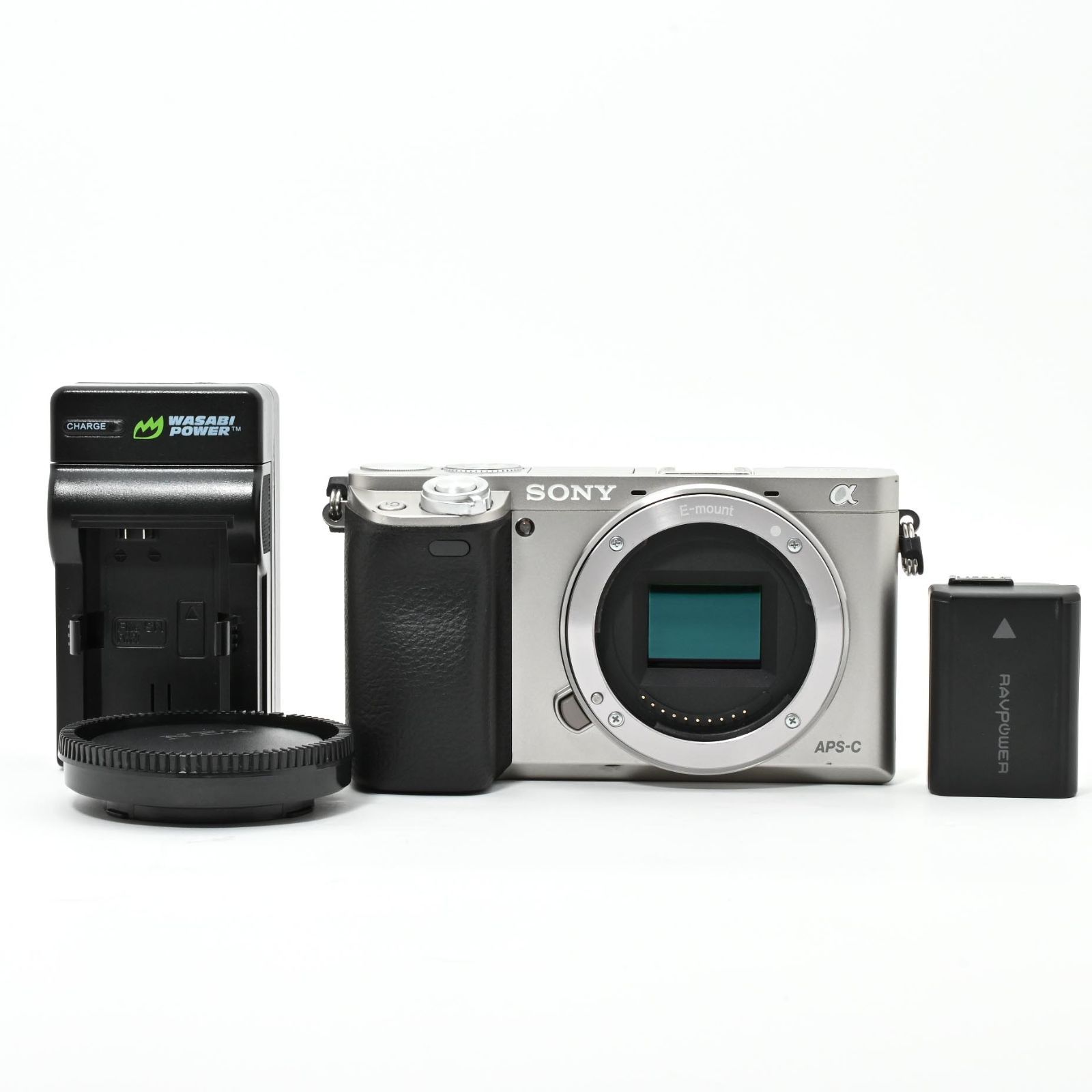 Sony α6000 ILCE-6000 ボディ ソニー ミラーレス一眼 シルバー シャッター回数3 307回 完動 保証付｜M686