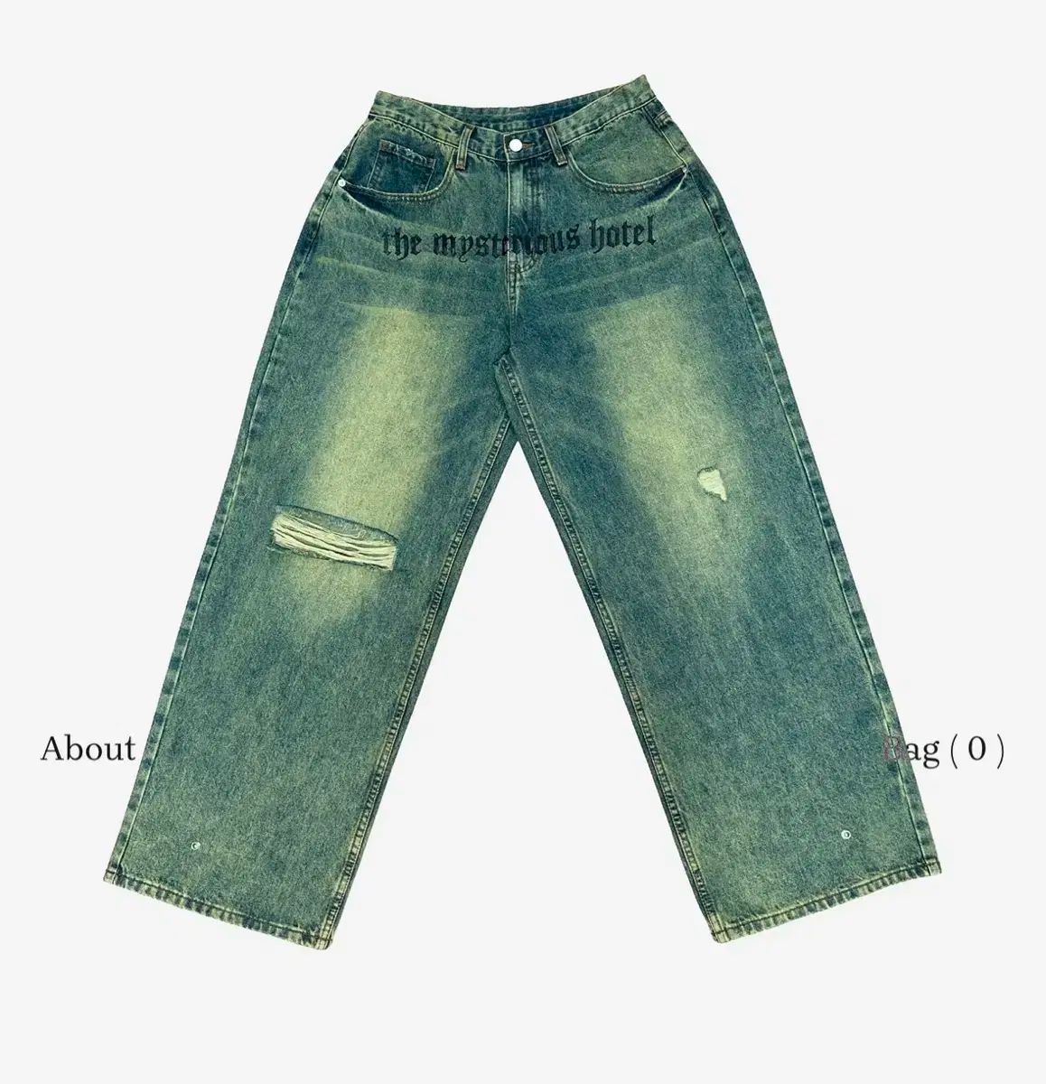 THE MYSTERIOUS HOTEL ザ ミステリアス ホテル 옐로우 デニム 1サイズ