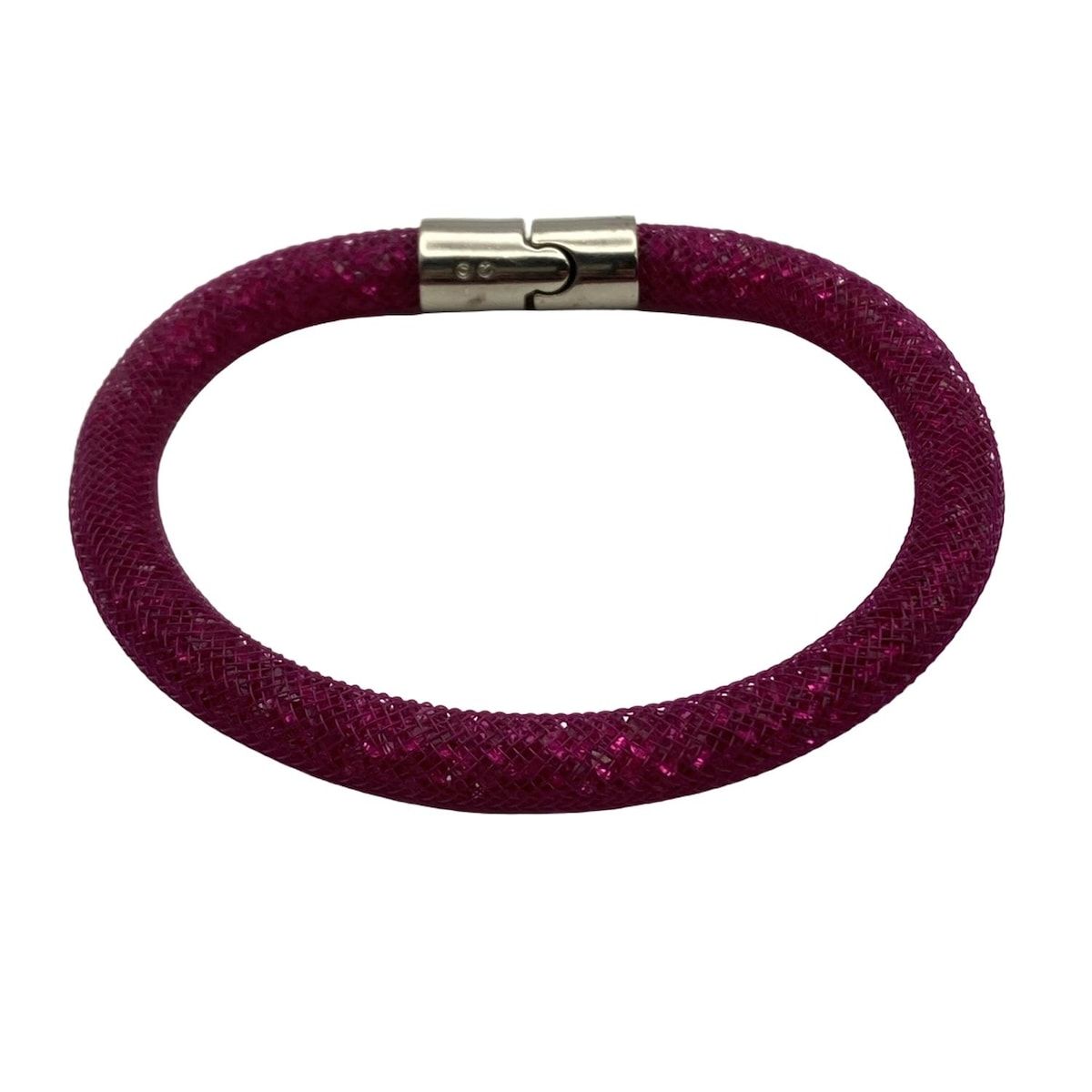 SWAROVSKI スワロフスキー ブレスレット - ピンクパープル×シルバー