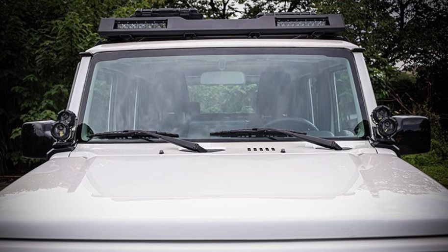 ボンネット両側照明ランプ Aピラー補助灯