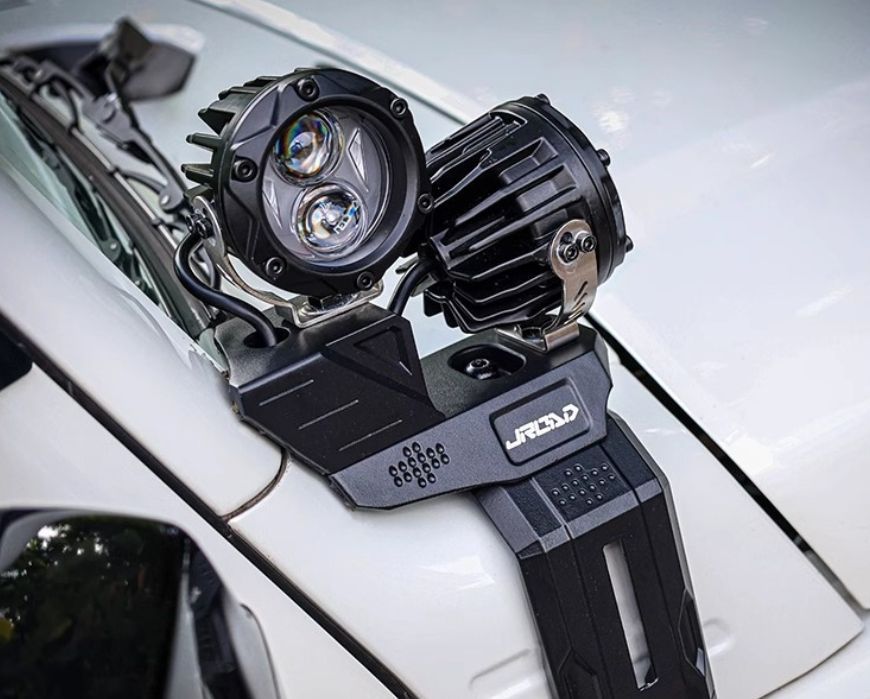 2019- 式 スズキ ジムニー ボンネット両側照明ランプ Aピラー補助灯 2色ライト