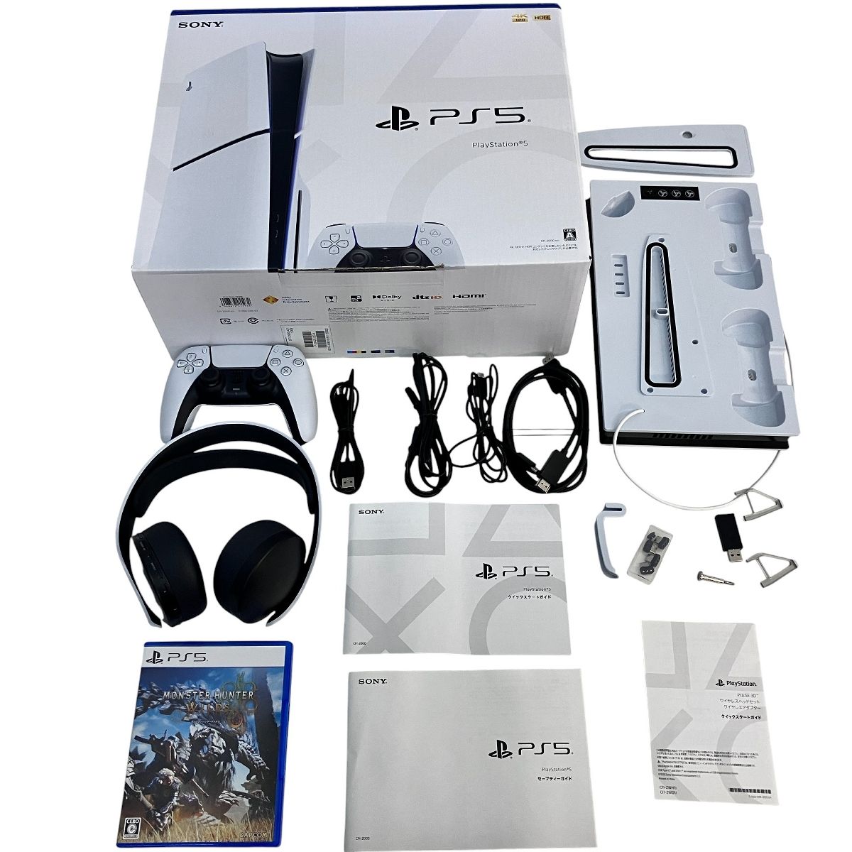 SONY PS5 CFI-2000A01 プレステ5 ディスクドライブ搭載モデル ヘッドホン ソフト おまとめ Z10289952
