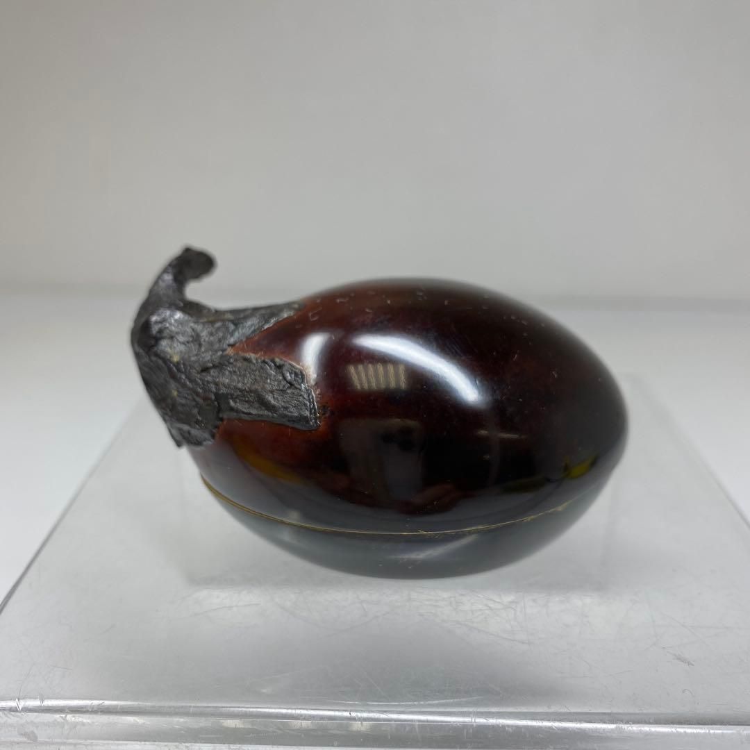 西塚朝光 輪島塗茄子香合 共箱 最大幅約7㎝ 東里7-0116☆2F - メルカリ