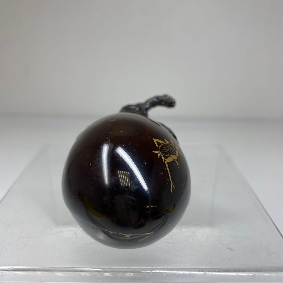 西塚朝光 輪島塗茄子香合 共箱 最大幅約7㎝ 東里7-0116☆2F - メルカリ