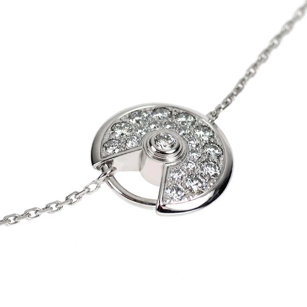 カルティエ K18WG ダイヤモンド ブレスレット アミュレットドゥ