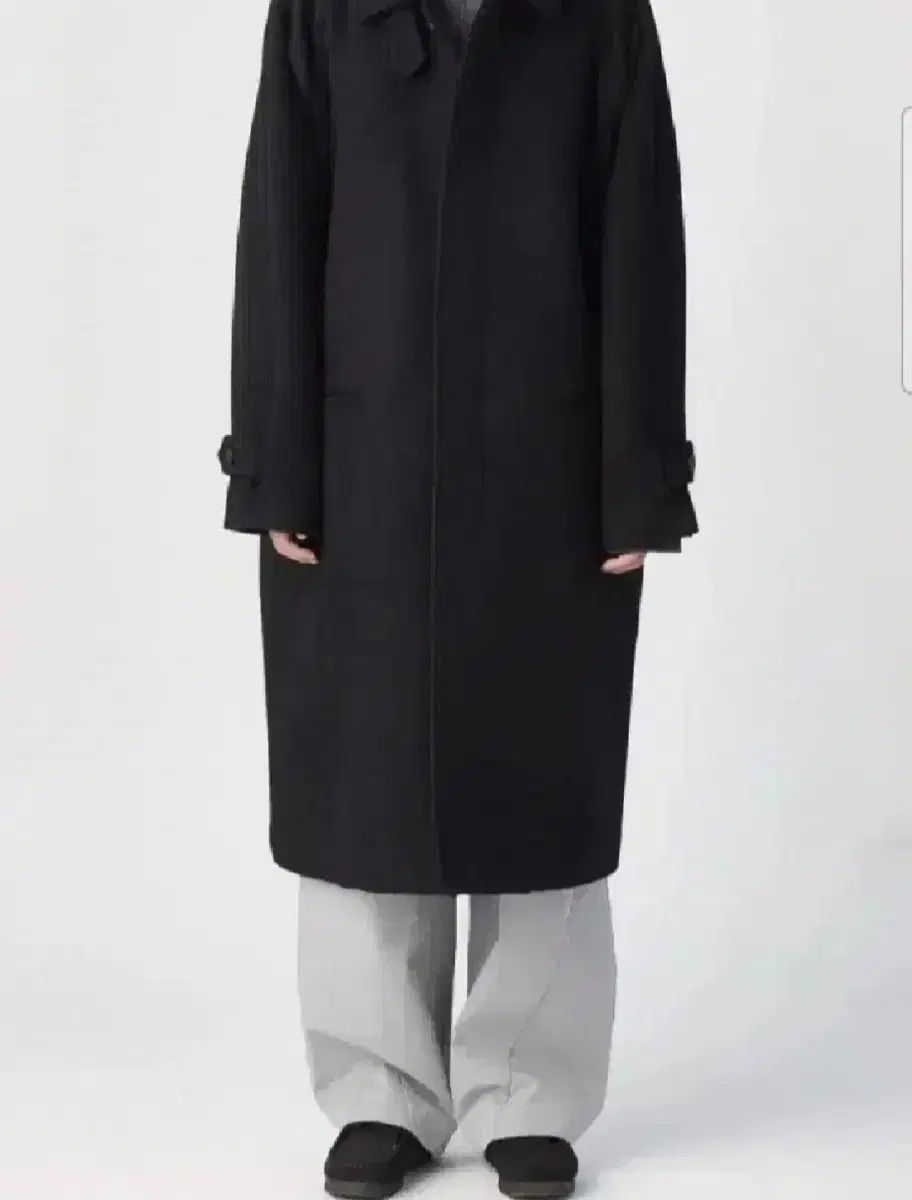 4 Hatchingroom ラグラン バルマカーンコート ブラック