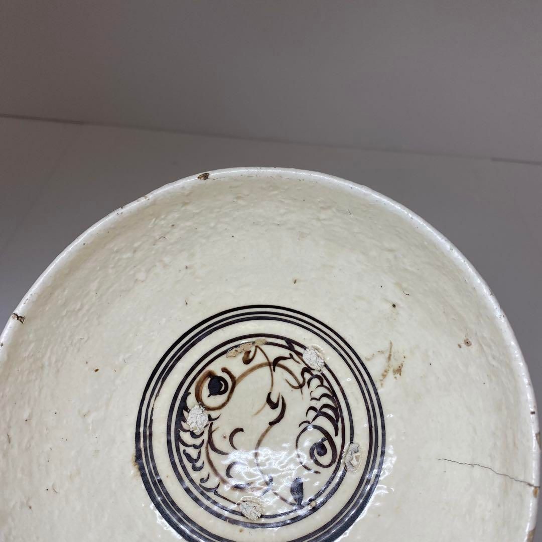 中国明時代 磁州窯鉄絵鉢 幅16.3㎝ 東Y7-0117☆2Fタルオ - メルカリ