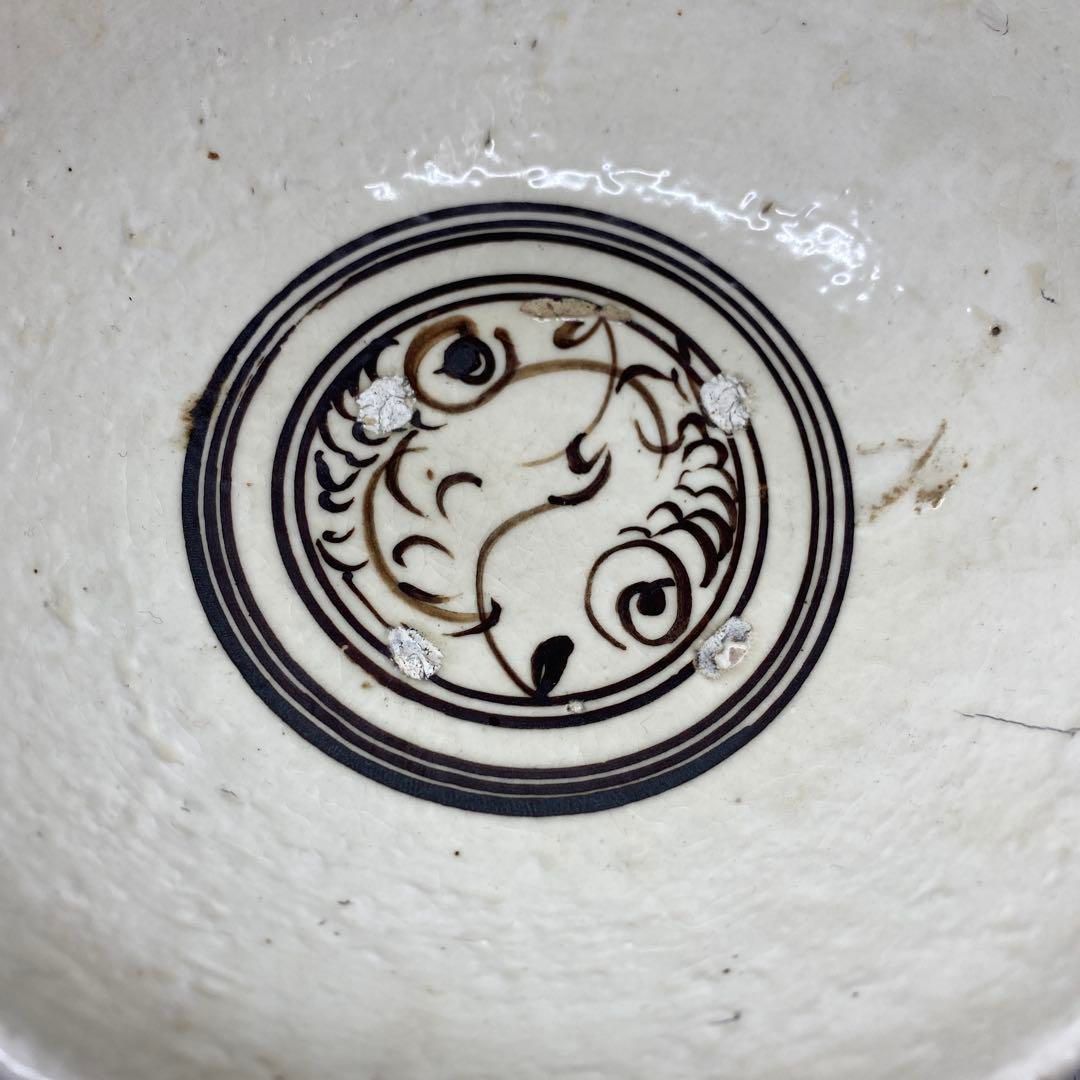 中国明時代 磁州窯鉄絵鉢 幅16.3㎝ 東Y7-0117☆2Fタルオ - メルカリ