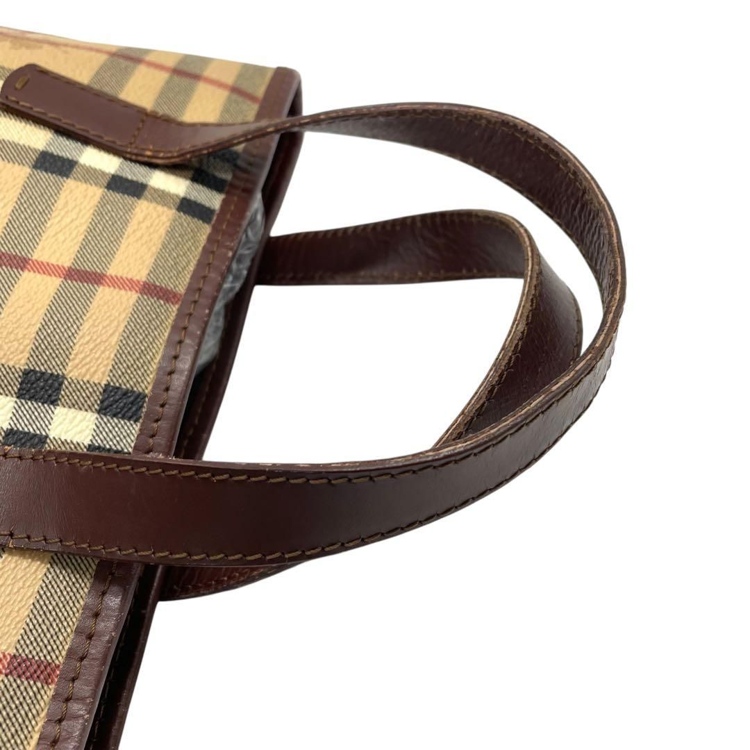 美品✨バーバリーロンドン PVC トートバッグ ノバチェック シャドー