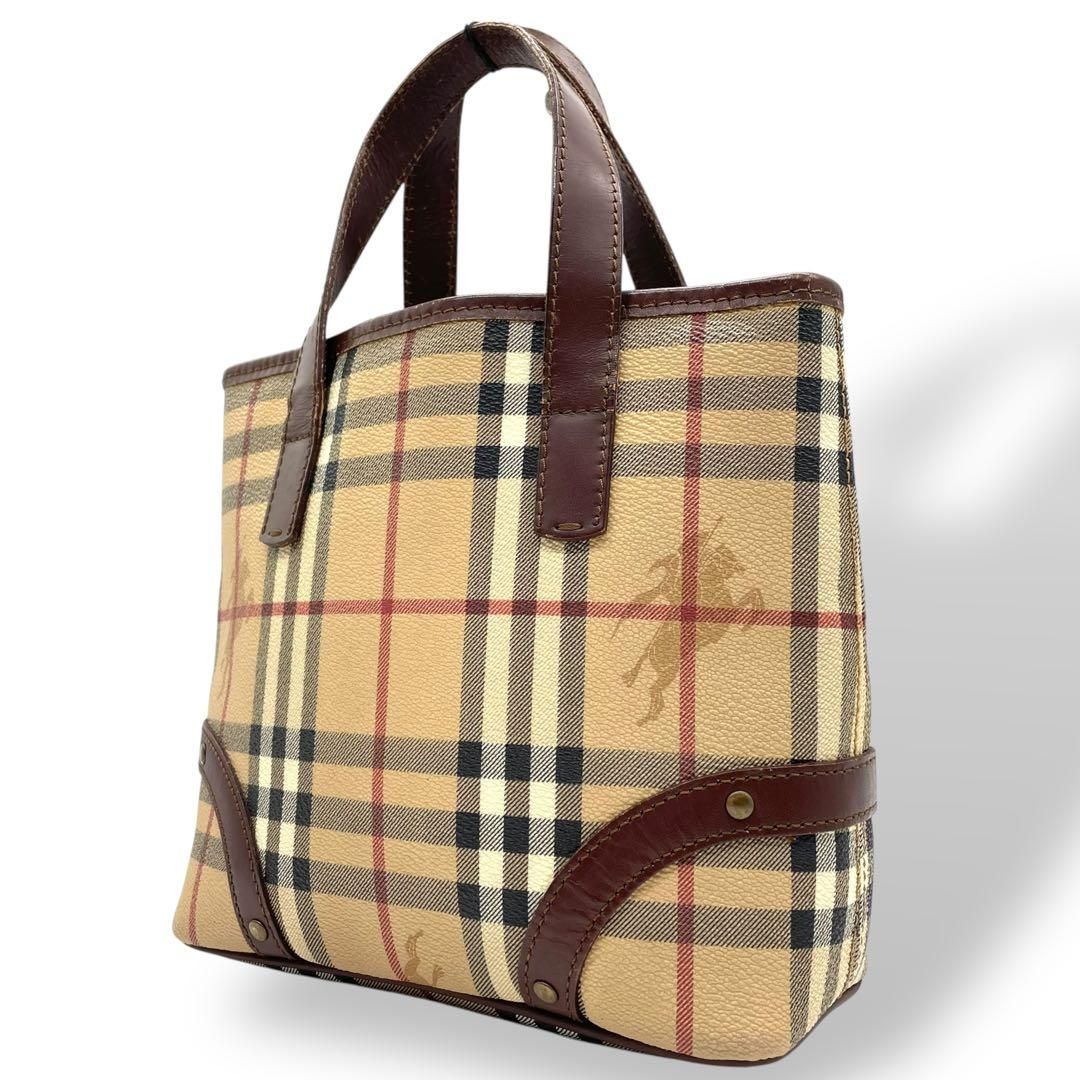 バーバリー ロンドン ハンドバッグ トートバッグ ノバチェック 美品