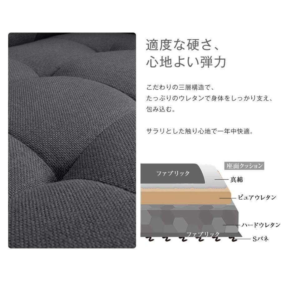 訳あり新品 ソファーベッド 2人掛けソファ カウチソファ 1125-180