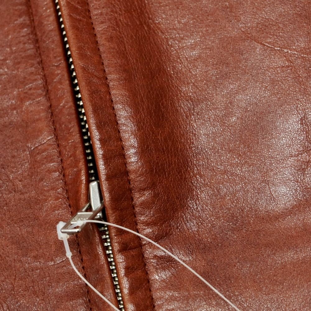 コーチ ショップ COACH レザー ライダースジャケット ブラウン【サイズ