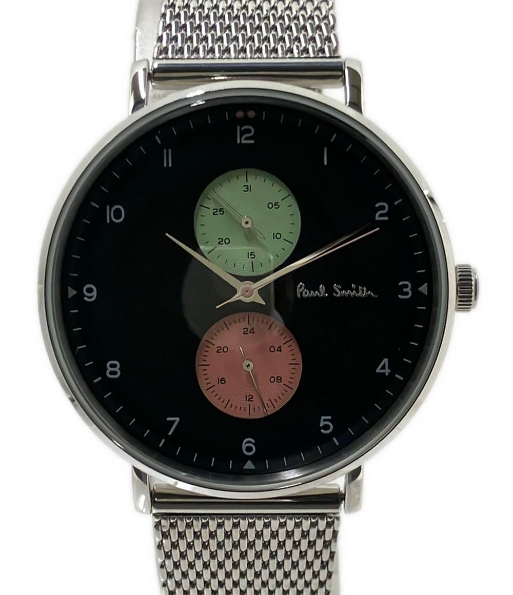 美品 ポール・スミス 腕時計 PS0070006 ブラック メンズ Paul Smith