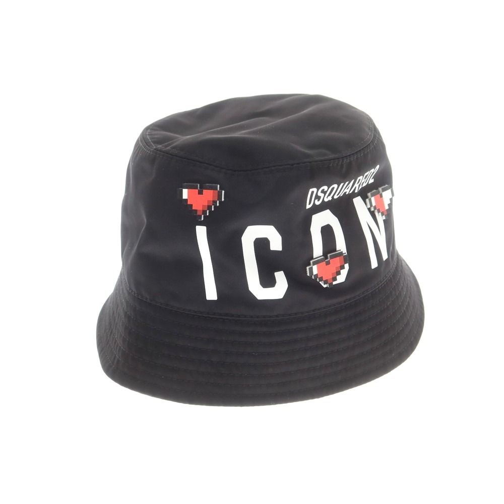 ディースクエアード ナイロン バケットハット ブラック サイズM メンズ